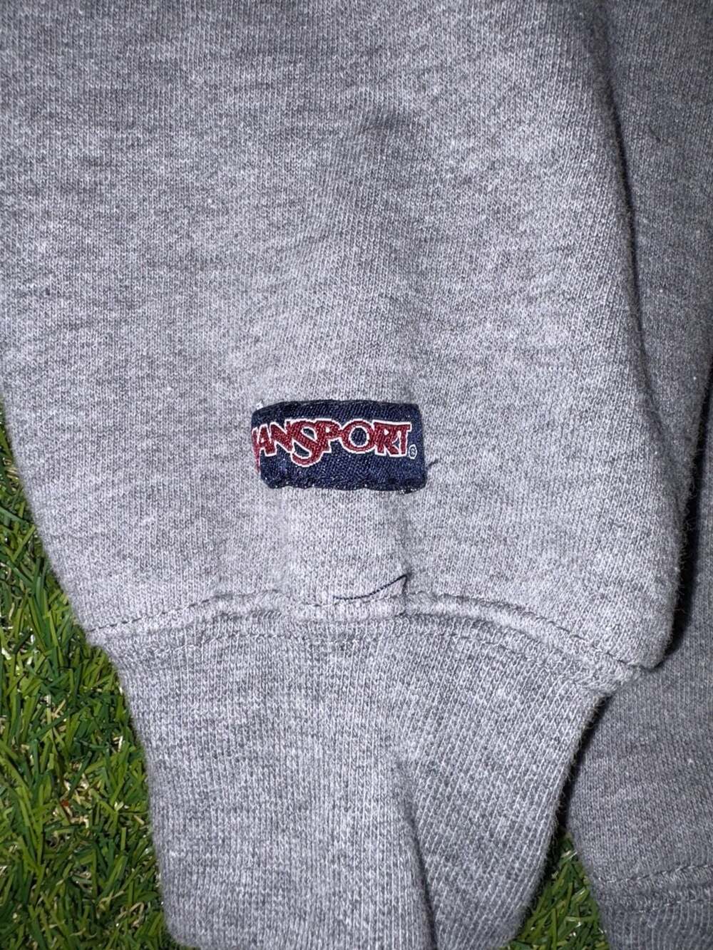 Vintage JanSport Michigan State University MSU Crewneck Sweatshirt Grey Size M - Picture 3 of 4